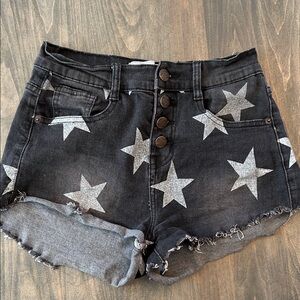 True Gypsy Women’s Black Star Print Women's Shorts size 3